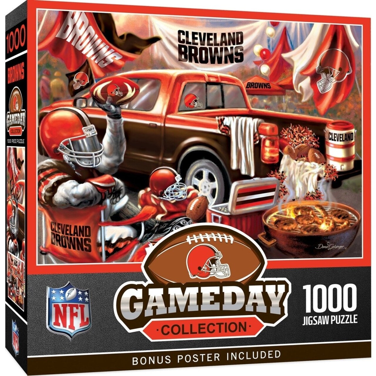Cleveland Browns 1000 Piece Jigsaw Puzzle Nfl 19.25 X 26.75 Eco-Friendly